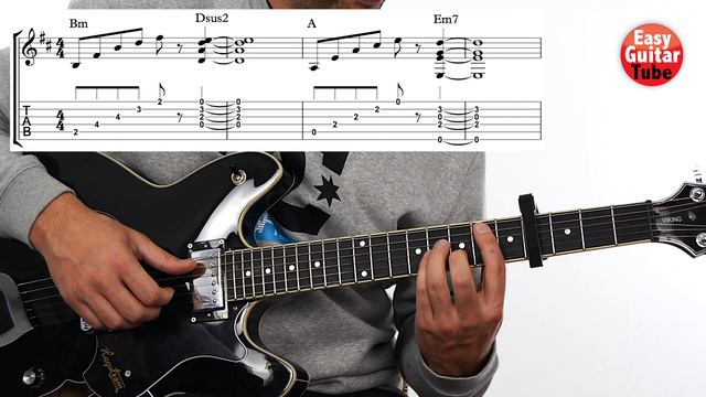 Halsey - Without Me // Guitar lesson + TAB (How to play, tutorial) смотреть онлайн