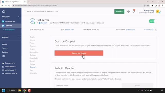 How To Destroy Droplets In DigitalOcean And Cancel Your Current Plan (End Billing) смотреть онлайн