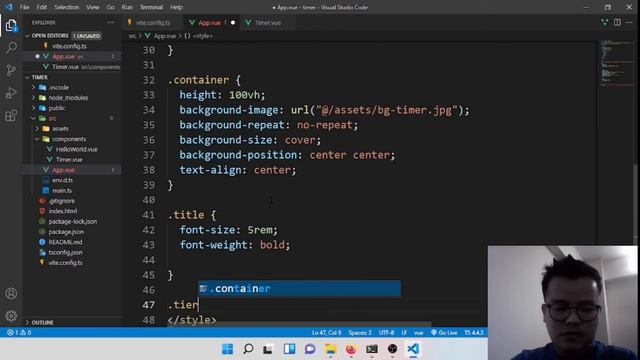 Vue 3 project | Building Timer Application in Vue 3 + Typescript + vite смотреть онлайн