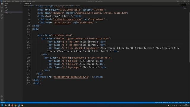 Ders 8 Bootstrap 5 Flexbox 3 смотреть онлайн