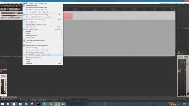 Окрашиваем в цвет всю дорожку в Reaper смотреть онлайн