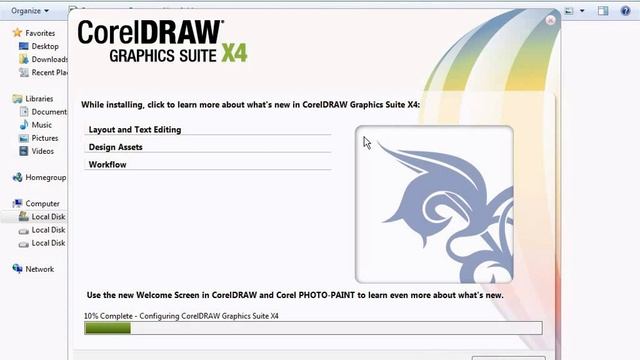 How to install Corel draw X4 | Installing CorelDRAW Graphics Suite X4 смотреть онлайн