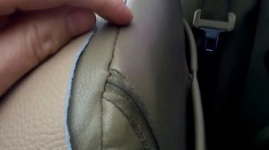 Суровый ремонт кожи салона своими руками, зашил дырку в кожаном сидении автомобиля