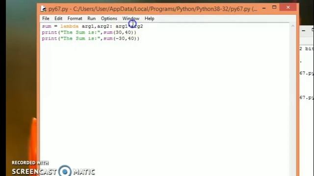 Python anonymous function & return statements explanation in tamil смотреть онлайн