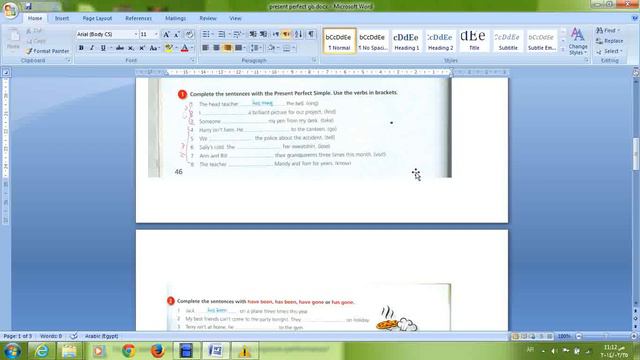present perfect grammar book unit 5: lesson 1 pages 45,47,48 смотреть онлайн