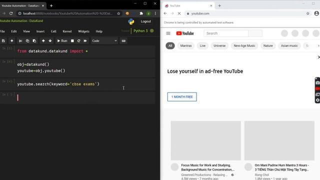 Youtube Auto Search | Youtube Automation- Python,DataKund смотреть онлайн