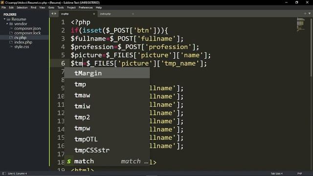 Dynamic CV Maker App Using PHP and Mpdf | CV and Resume Generator смотреть онлайн