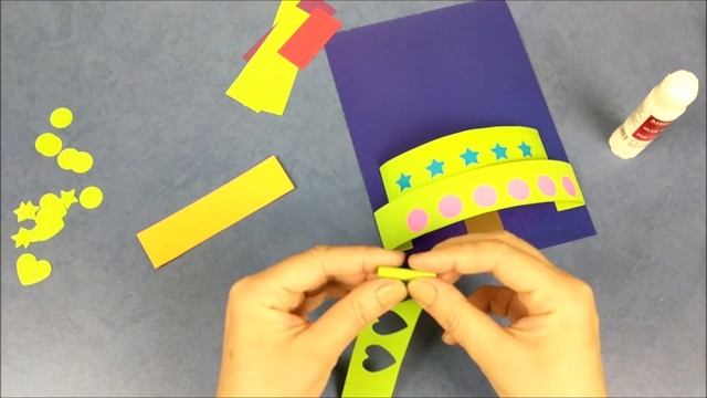 Новогодняя открытка. Елка из бумаги. Christmas paper craft. Christmas tree from paper. смотреть онлайн