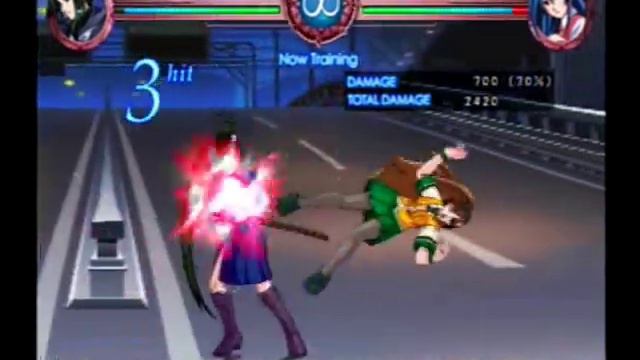 Suggoi! Arcana Heart 2 PS2 Kamui Wind Combos смотреть онлайн