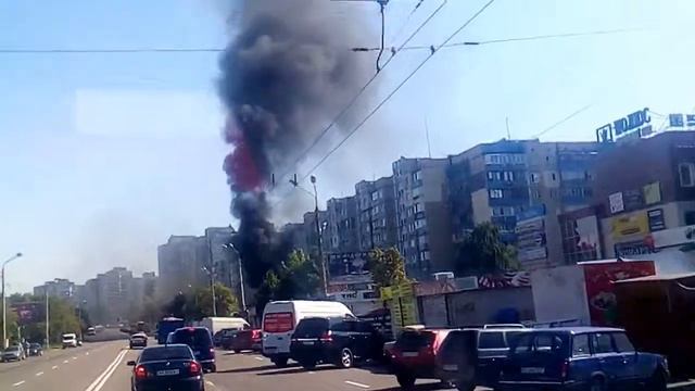 Пожар на Маяковского 01.08.2017 смотреть онлайн
