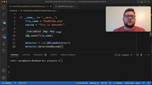 How To Decode A QR Code In Python смотреть онлайн