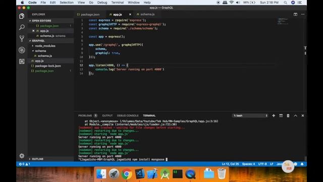 GraphQL Tutorial #6 - MongoDB Creation in mLab (Free Sanbox Account) [Tamil] | Tek Hub смотреть онлайн