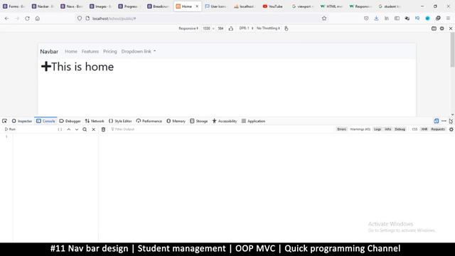 #11 Nav bar design | Student management system in PHP | OOP MVC | Quick programming tutorial смотреть онлайн