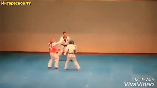 На матче по тхэквандо включили не ту музыку)) смотреть онлайн