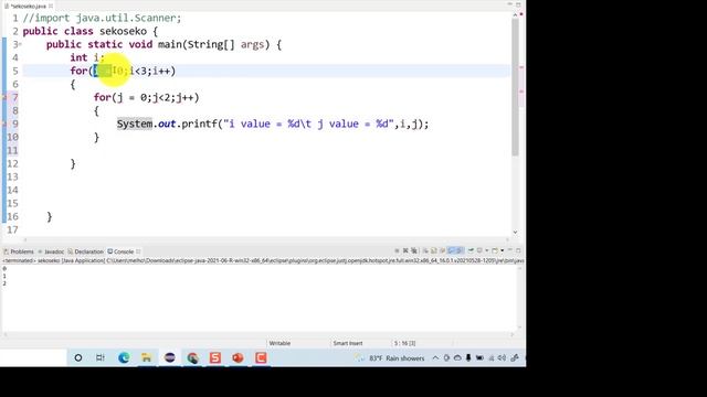 Lecture 50 Java | Loop [ Nested Loop ] بالعربي смотреть онлайн