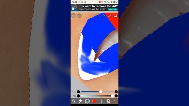 как раскрасить губы в приложении для рисования. смотреть онлайн