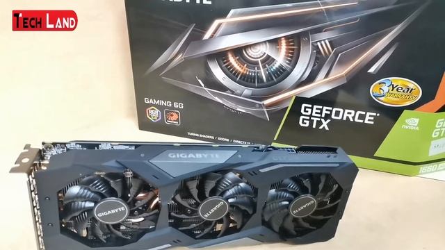 GPU GTX 1660 Super Gaming OC Gigabyte WINDFORCE 3X Cooling System| Tech Land смотреть онлайн