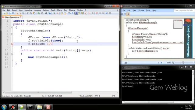 Java Swing GUI Part #3: Frame Creation /Adding component in Frame | Button Creation in JFrame смотреть онлайн