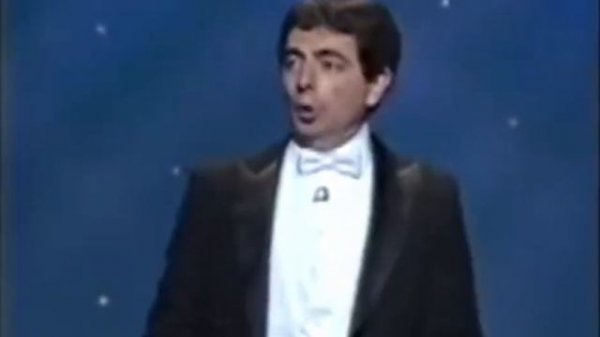 Rowan Atkinson sings the European Anthem