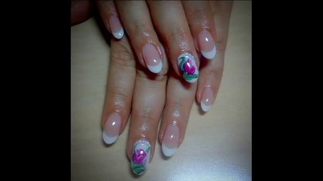 Tulips Nails - Mother's Day Flower Nail Art смотреть онлайн