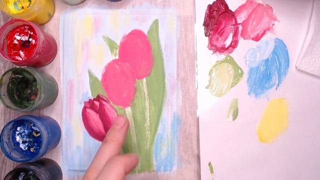 Рисуем цветы на 8 марта смотреть онлайн