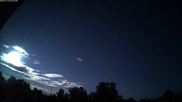 Персеиды 13.08.2022 ускорено в 30 раз (камера QHYIII462c) Троицко-Печорск смотреть онлайн