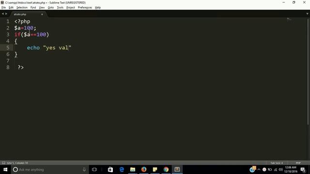 at the rate symbol in php | php @ error reporting | learn php step by step смотреть онлайн