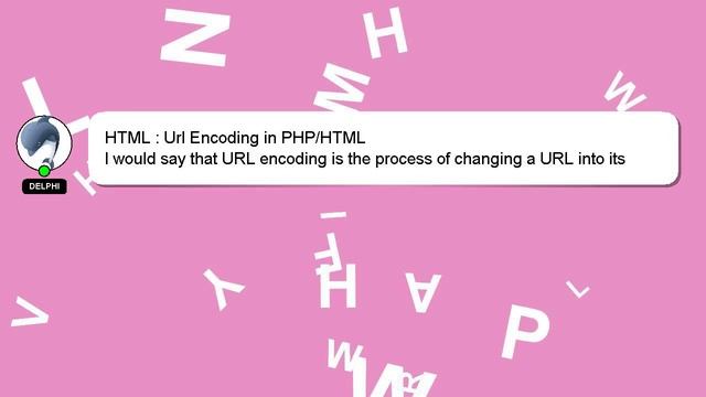 HTML : Url Encoding in PHP/HTML смотреть онлайн