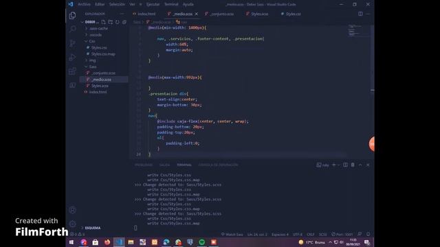Utilizacion de Sass en Visual Studio Code смотреть онлайн