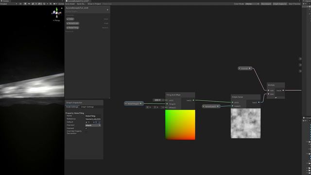 Unity VFX - Aurora Borealis Effect Shader Graph Tutorial смотреть онлайн