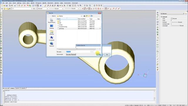 Import/export STEP and BREP solid files in BricsCAD V13 смотреть онлайн