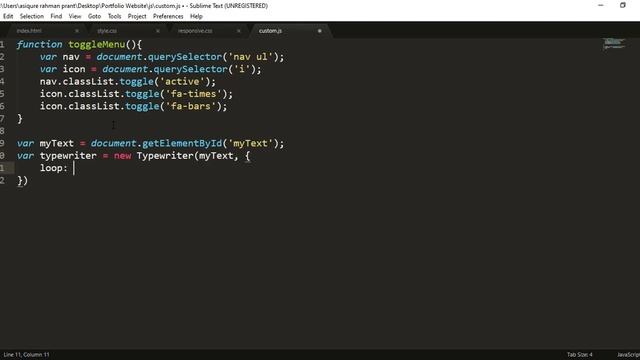 Responsive Portfolio w/ HTML, CSS, Bootstrap, JS & jQuery (Part-2) | Home Section смотреть онлайн