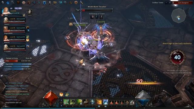 MU Legend - Прохождение карты-миссии Endless Tower смотреть онлайн