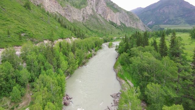 Чуйский тракт, достопримечательности, вид с квадрокоптера. смотреть онлайн