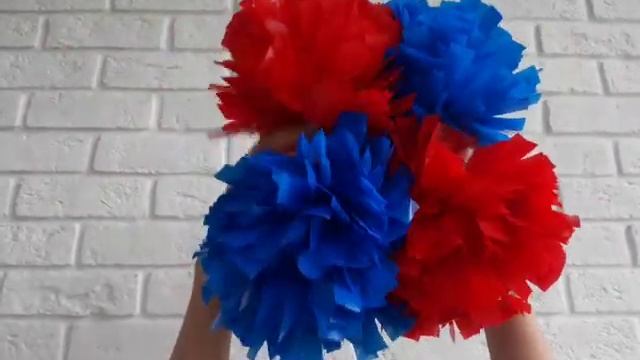 ПГМА08 мини. Помпоны гантелеобразные для черлидинга (чирлидинга) матовые (винил). ЧЕРРИ-СПОРТ смотреть онлайн