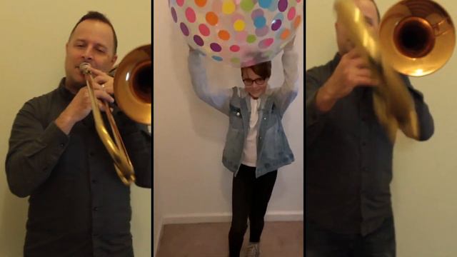 Way Less Sad by AJR - Trombone Beatbox Father Daughter Collab Version (outtakes in credits!) смотреть онлайн