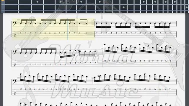 Helloween Eagle Fly Free BASS GUITAR TAB смотреть онлайн