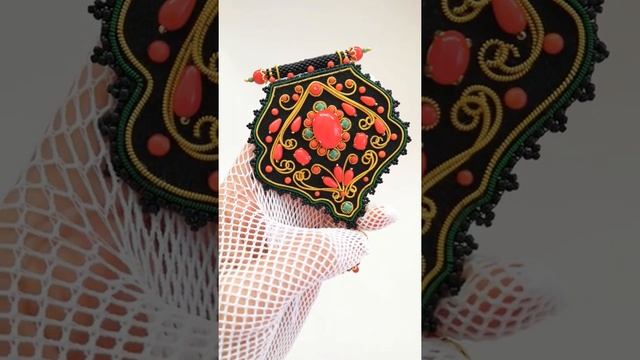 Видео кулона "Золотая Хохлома". смотреть онлайн