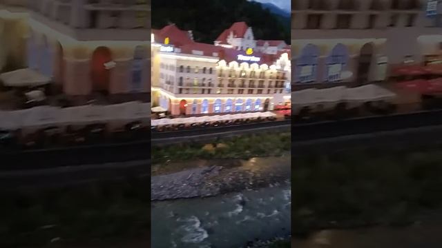 Роза Хутор.Вид из окна отель Меркюр смотреть онлайн
