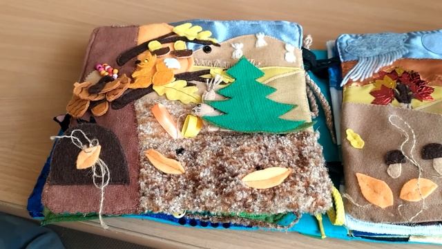 Развивающая книга из ткани и фетра смотреть онлайн