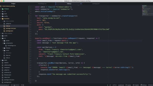 Build A Landing Page With Vue.js Part 3️⃣ - Send Contact Form Email With Firebase Cloud Function смотреть онлайн