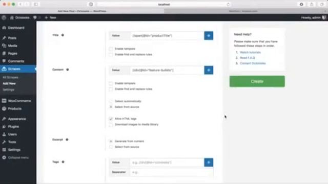 Scrape and auto post products from Amazon to create an affiliate WooCommerce site смотреть онлайн