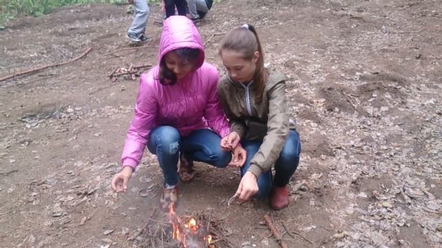 Разведение огня с одной спички смотреть онлайн