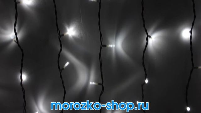 Занавес PLAY LIGHT, 400 холодных белых LED ламп, 2x2 м, коннектор, уличный, Beauty Led PCL402-11-2W смотреть онлайн