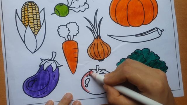 Coloring pictures of vegetables смотреть онлайн