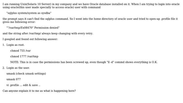 DevOps & SysAdmins: "/var/tmp/Ex08470" Permission denied смотреть онлайн