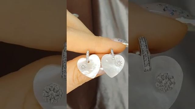 Серьги Серебро 925проба Покрытие родий Перламутр Цена 3000р смотреть онлайн