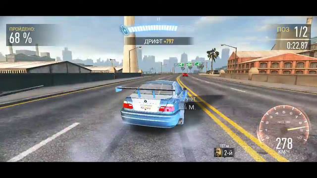 Прохождение события на BMW M3 GTR в NFS NL (1.5) смотреть онлайн