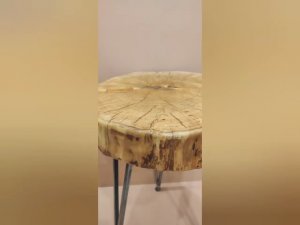 Стол из спила и эпоксидной смолы своими руками