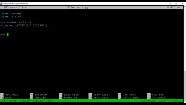 Net2 - Protostar // Socket programming in python // walk-through смотреть онлайн